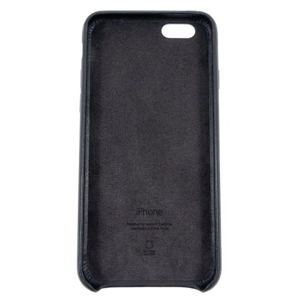 NWT Official Apple iPhone 6s Leather Case Black - Picture 4 of 8